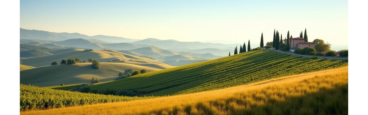 Idyllische Landschaft der Toskana, Italien